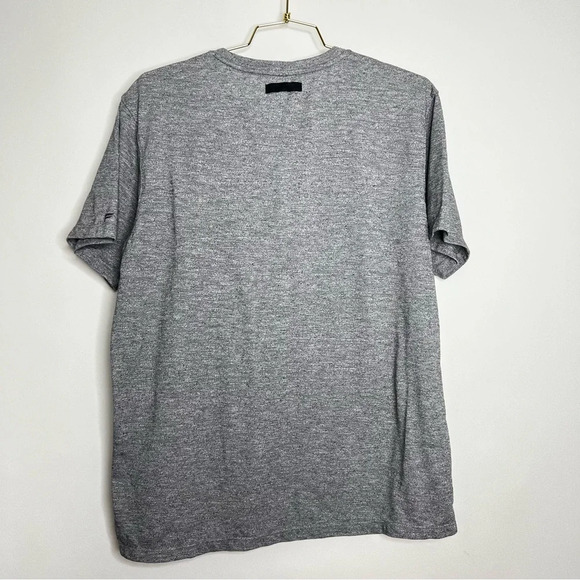 Fabletics The Front Row Tee Size XL Heathered Gray Grey Short Sleeve Comfy - Picture 2 of 9